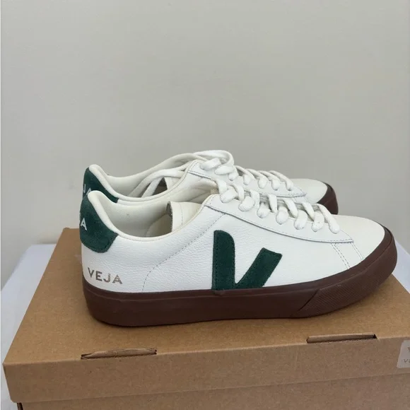 Veja Campo Leather Cyprus Bark Womens Size 7 Eu38 sneakers NWB - Picture 3 of 8